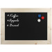 Magnetisch Krijtbord Hout Blank 70x90 cm