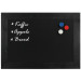 Magnetisch Krijtbord Hout Zwart 70x90 cm