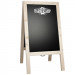Krijtstoepbord Steigerhout Blank 46x80cm