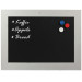 Magnetisch Krijtbord Steigerhout Wit 40x50 cm