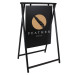 Stoepbord Swing Sign A-Frame 60x80cm Zwart met bedrukking