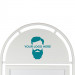 Bedrukt Topbord Wit Round Tube A1