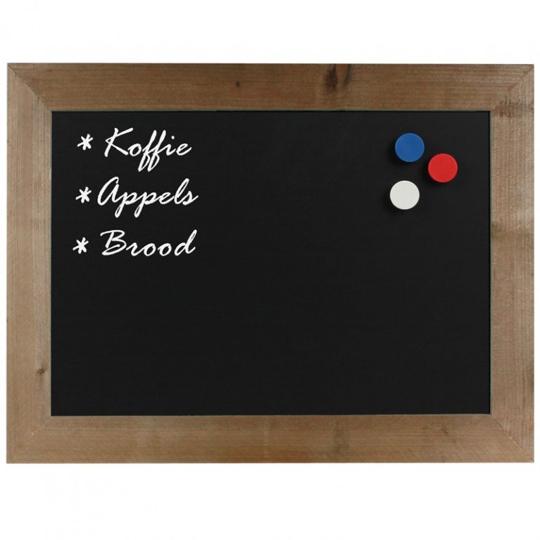 Magnetisch Krijtbord Steigerhout 70x90cm