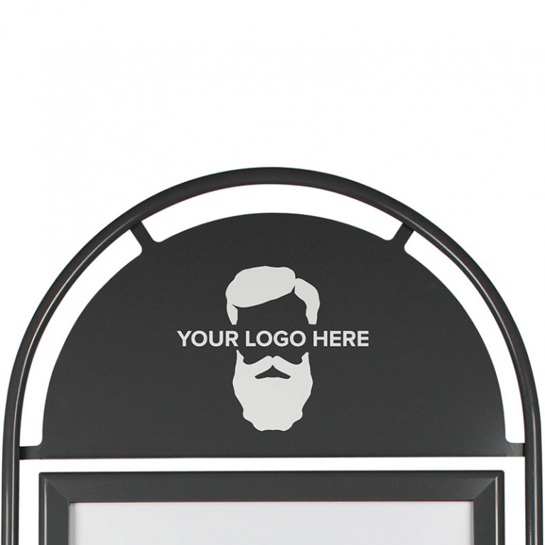Bedrukt Topbord Grijs Round Tube A1