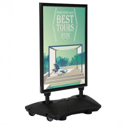 Stoepbord A1 Swing Advance Zwart