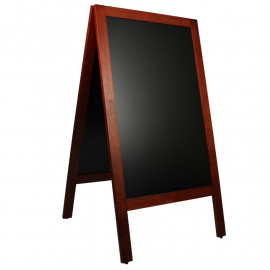 Krijtstoepbord Mahonie 70x130 cm