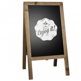 Krijtstoepbord Steigerhout 46x80cm