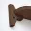 Foto Wandplank Eikenhout Donker 80 cm - Detail plankdrager
