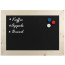 Magnetisch Krijtbord Hout Blank 40x50 cm