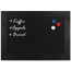 Magnetisch Krijtbord Hout Zwart 50x70 cm