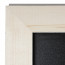 Detail hoek Krijtstoepbord Steigerhout Blank
