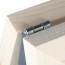 Detail scharnier Krijtstoepbord Steigerhout Blank