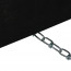 Krijtstoepbord Steigerhout Zwart 46x80 cm ketting