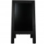 Krijtstoepbord Steigerhout Zwart 75x135cm Front