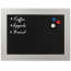 Magnetisch Krijtbord Steigerhout Wit 70x90cm	