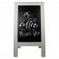 Krijtstoepbord Steigerhout 75x135cm Front