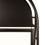 Stoepbord Round Tube A-model Deluxe A1 Zwart vooraanzicht header
