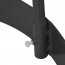 Stoepbord Round Tube A1 Grijs met wielen detail