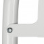Stoepbord Round Tube A1 Wit met wielen detail