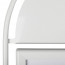 Stoepbord Round Tube A1 Wit met wielen detail