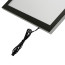 LED Bord Eco Magnetisch Zwart A1 - Hoek detail