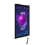 LED Bord Eco Magnetisch Zwart A2 - Schuin