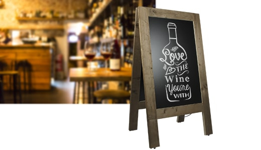 Krijtstoepbord Horeca Krijtstoepbord Horeca