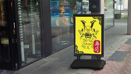 Zwarte stoepborden Stoepbord Premium Zwart