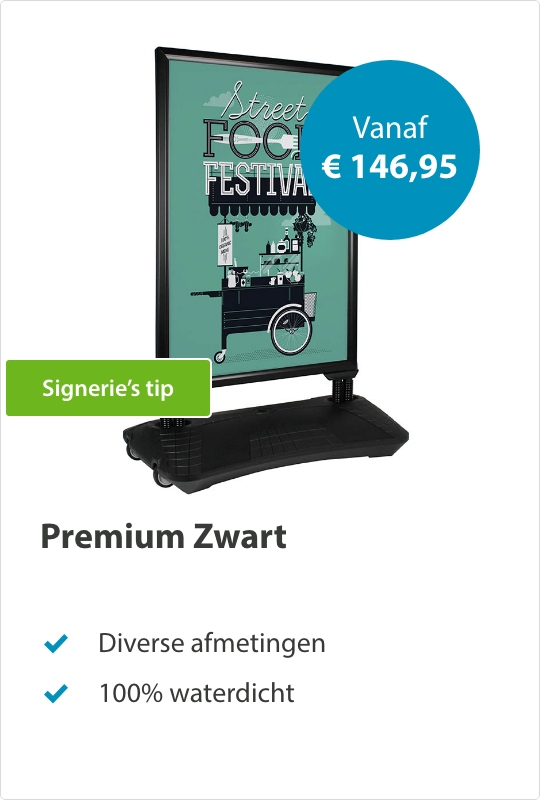 Stoepborden Premium Zwart